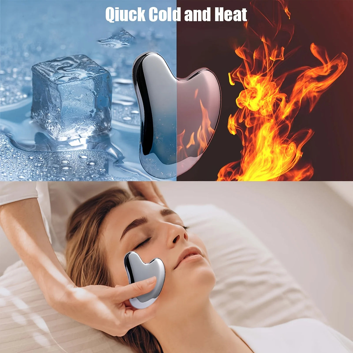 CharmMaxx Stainless Steel Gua Sha — Dolphin Facial Tool