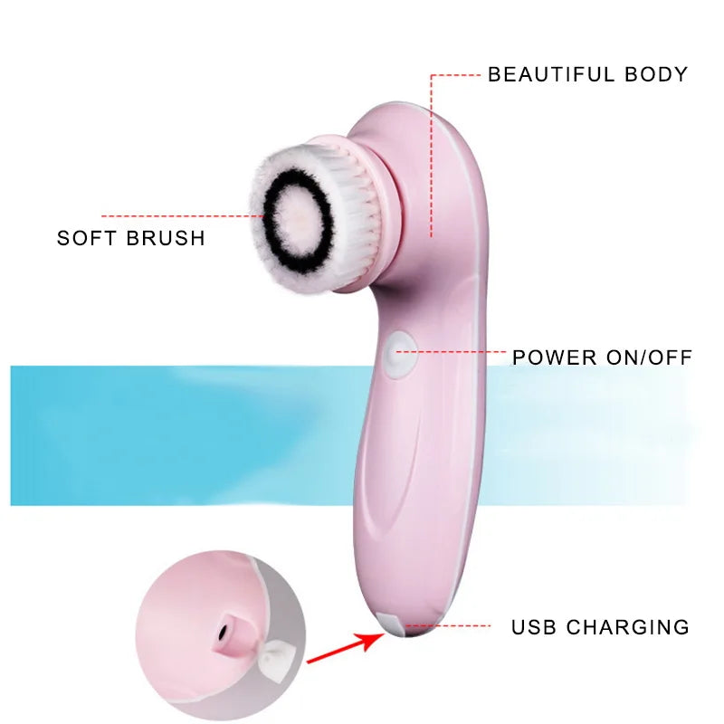 CharmMaxx 3-in-1 Electric Facial Cleansing Brush